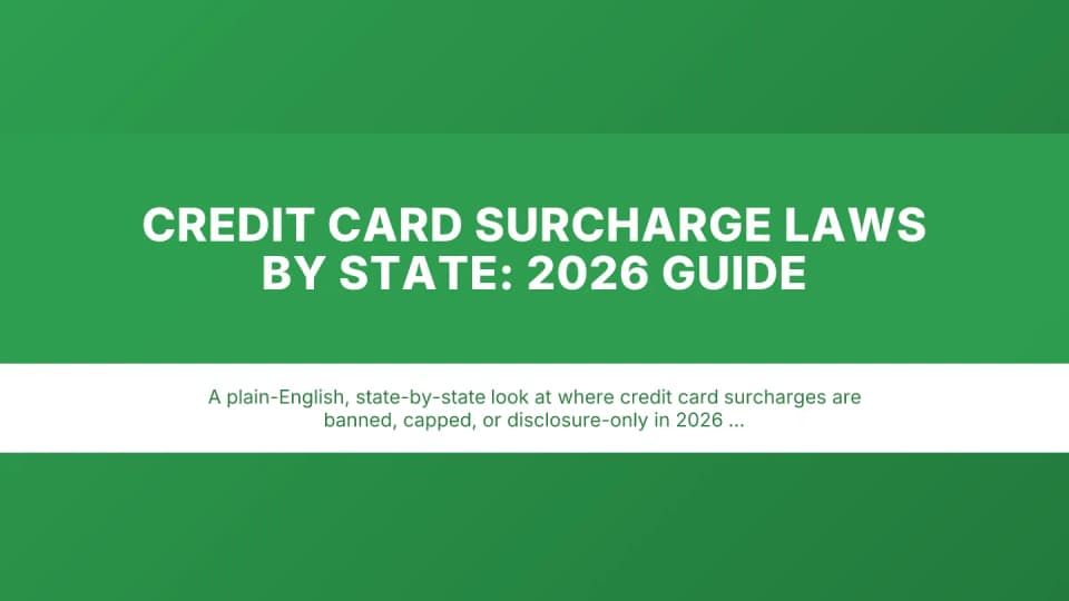 Credit Card Surcharge Laws by State: 2026 Guide