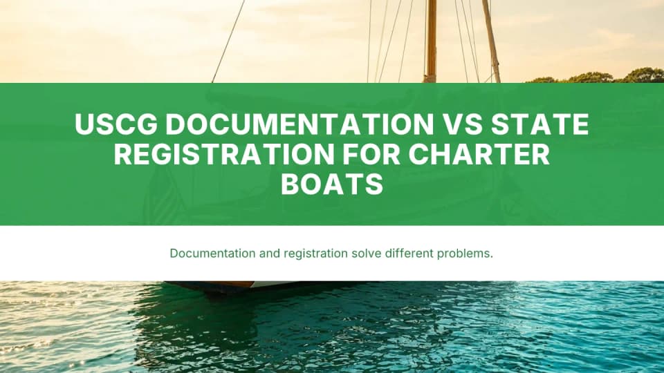 USCG Vessel Documentation vs State Registration: What Actually Changes for Charter Boats